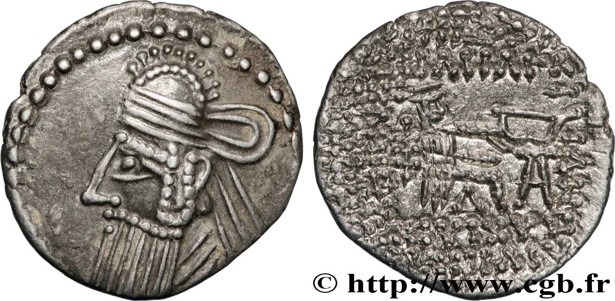 PARTHIAN KINGDOM - VOLOGESE IV Drachme AU/AU
