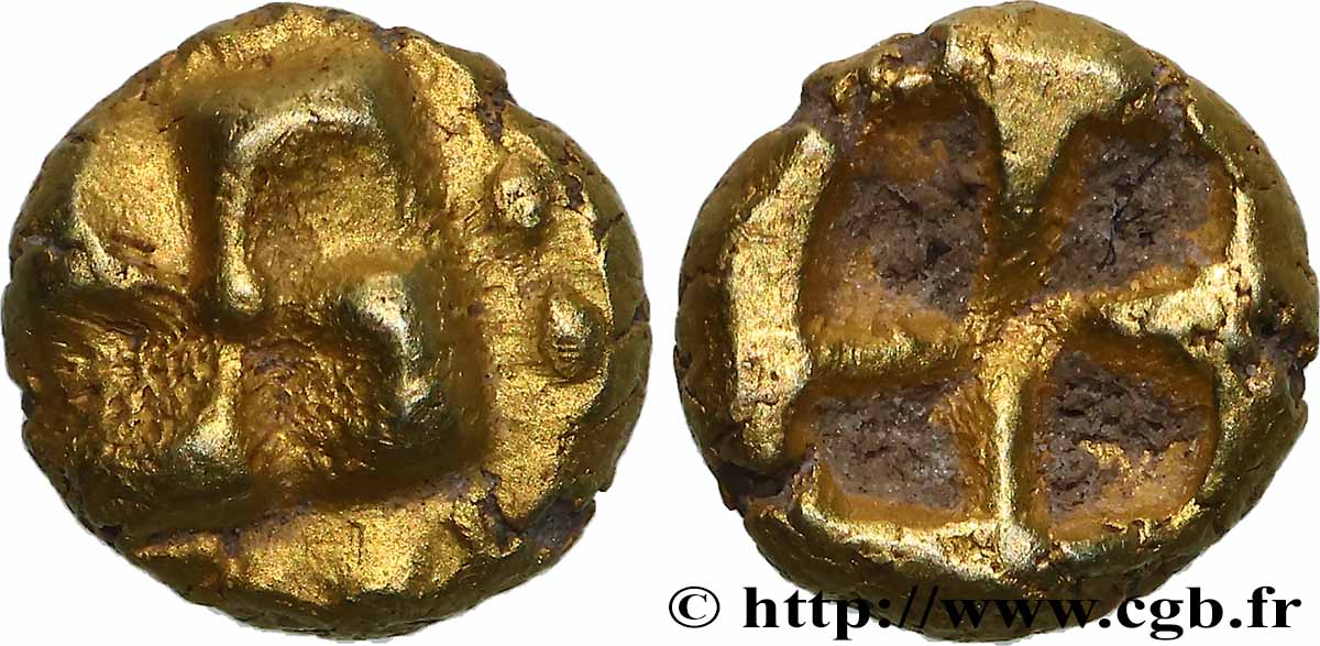 IONIE - MILET Vingt-quatrième de statère en électrum TTB+