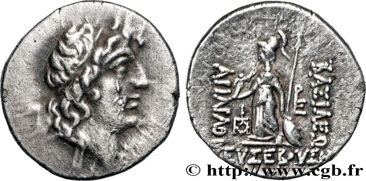 CAPPADOCE - ROYAUME DE CAPPADOCE - ARIARATHES IX EUSEBES PHILOPATOR Drachme TTB+