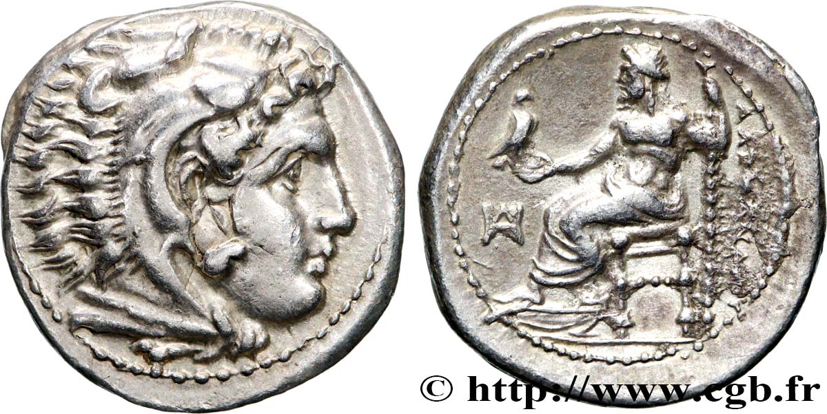 MACÉDOINE - ROYAUME DE MACÉDOINE - ALEXANDRE III LE GRAND Drachme SUP/TTB+
