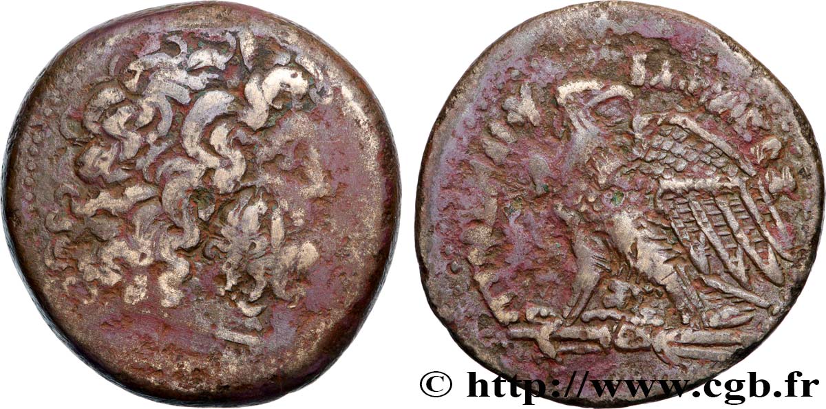 ÉGYPTE - ROYAUME LAGIDE - PTOLÉMÉE IV PHILOPATOR Tetrobole TB+