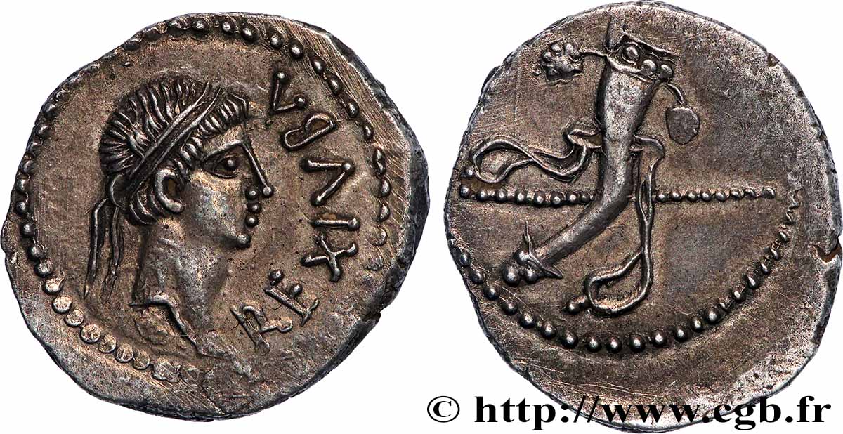 MAURETANIEN - MAURETANISCHES KÖNIGREICH - JUBA II Denier fST/VZ