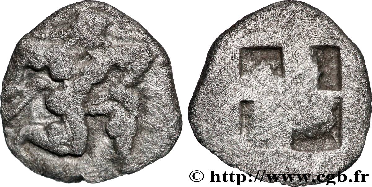 THRACE - ÎLES DE THRACE - THASOS Dixième de statère ou trihemiobole TTB