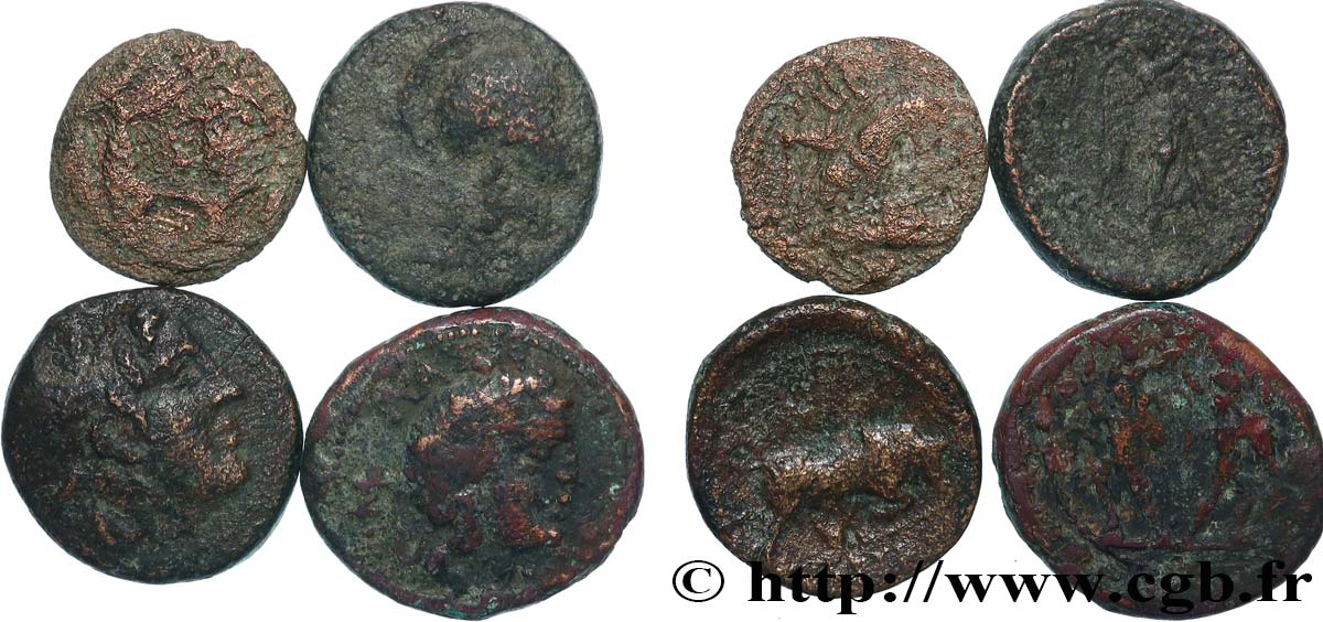 LOTS Lot de quatre monnaies lot