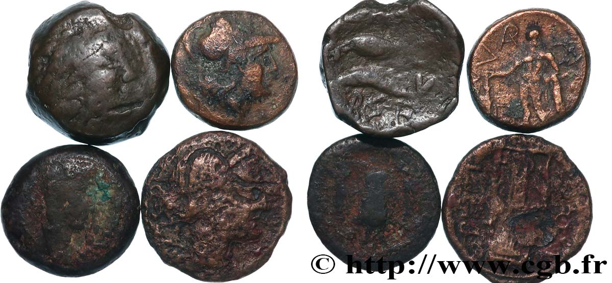 LOTS Lot de quatre monnaies lot