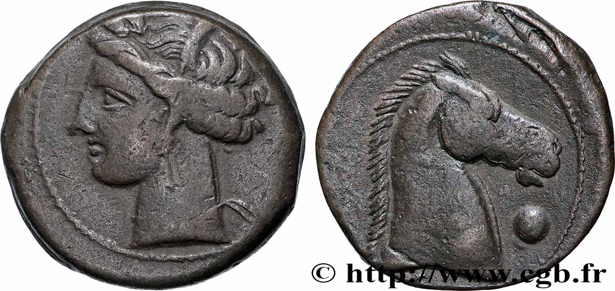 ZEUGITANIEN - KARTHAGO Shekel fVZ/SS