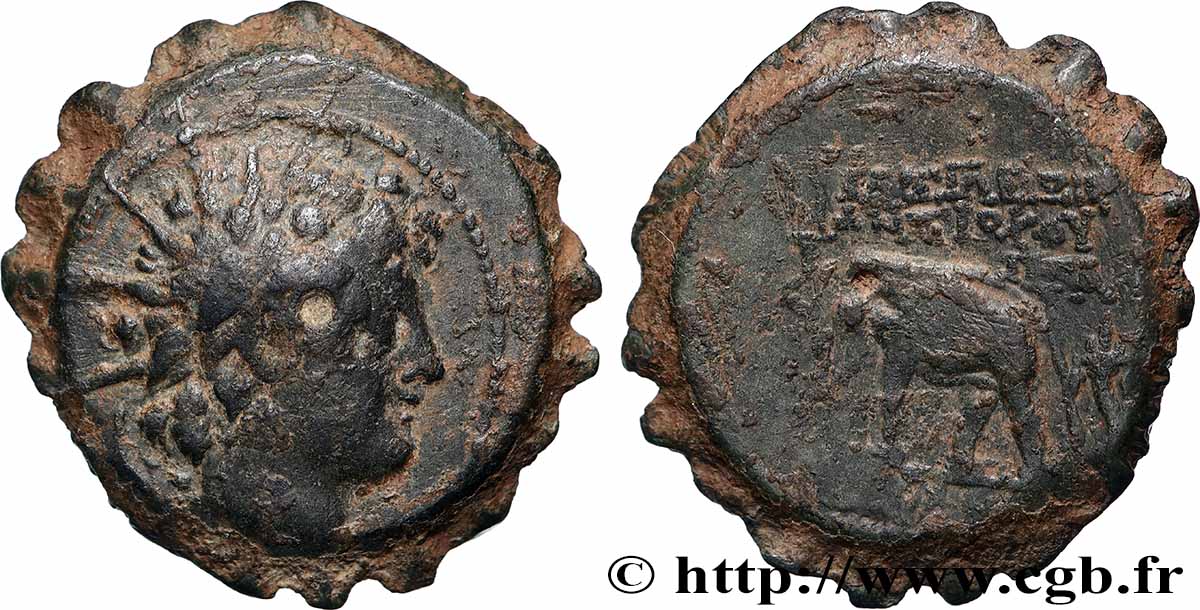 SIRIA - REINO DE SIRIA - ANTIOCOS VI DIONISOS Dichalque MBC/BC+