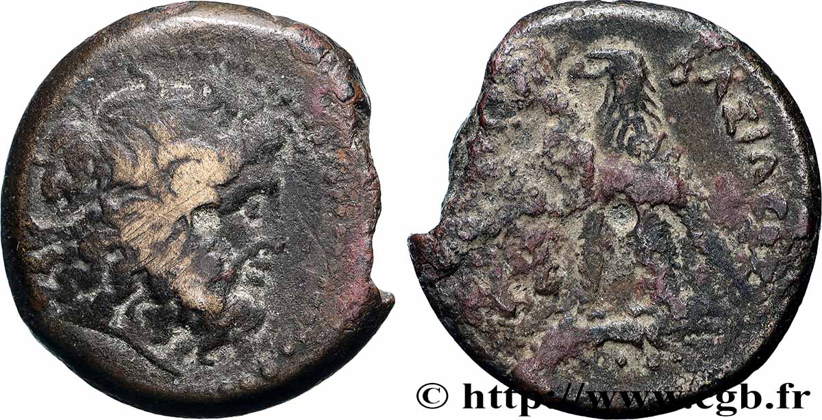 ÉGYPTE - ROYAUME LAGIDE - PTOLÉMÉE VI PHILOMÉTOR Chalque TTB/TB+