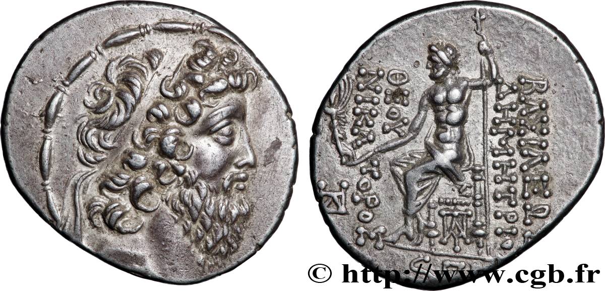 SYRIA - SELEUKID KINGDOM - DEMETRIOS II NICATOR Tétradrachme AU