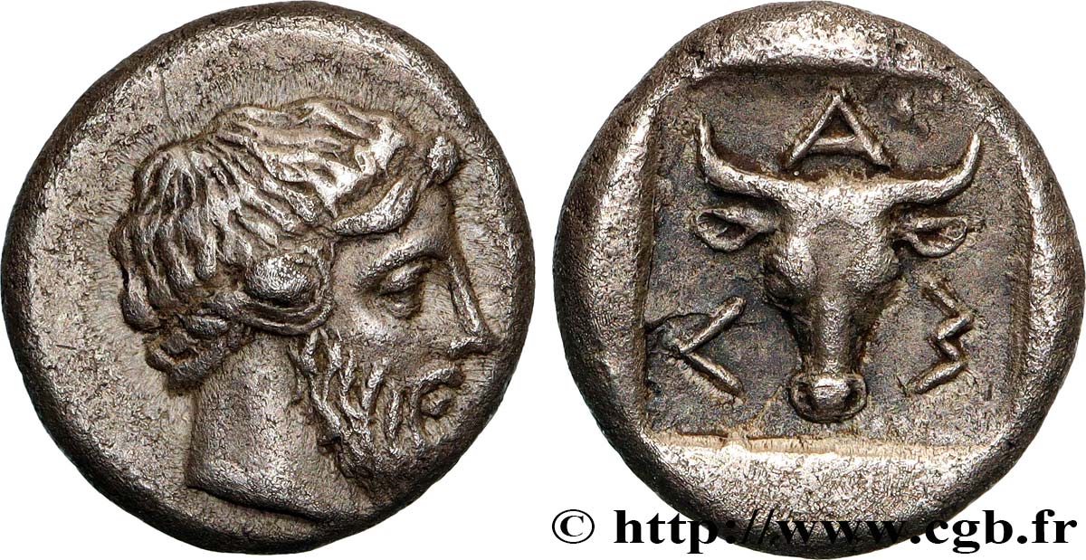 TROAS - LAMPONEIA Hemidrachme AU