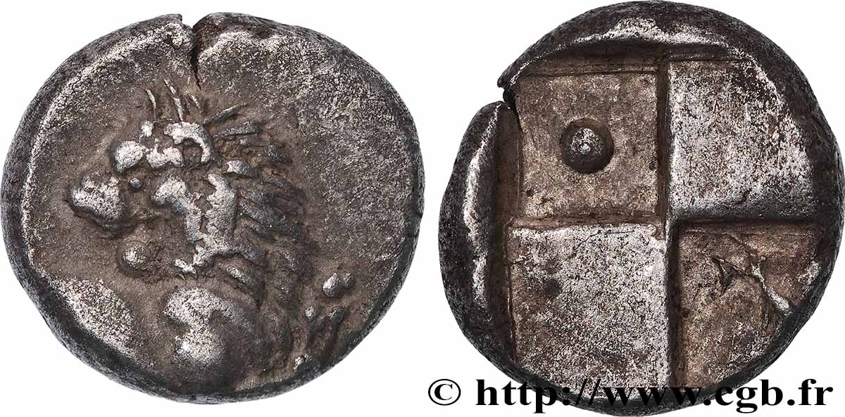 THRACE - CHERCHONÈSE DE THRACE - CHERRONESOS Hemidrachme ou tetrobole TTB+/TTB