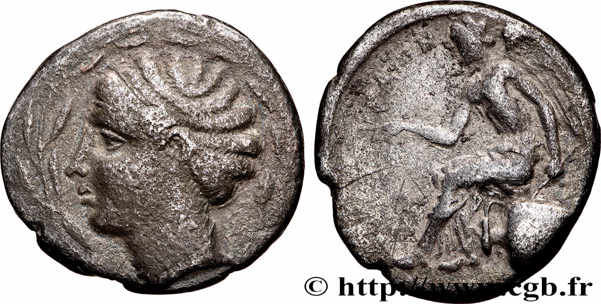 BRUTTIUM - TÉRINA Nomos, statère ou didrachme TTB/TB+
