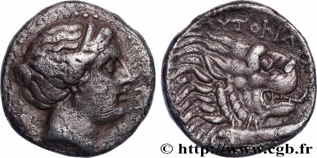 CARIE - CNIDE Drachme TTB/TTB+