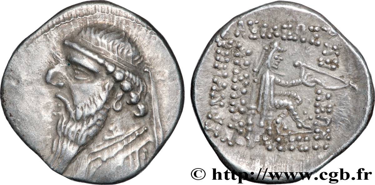 ROYAUME PARTHE - MITHRIDATE II Drachme SUP