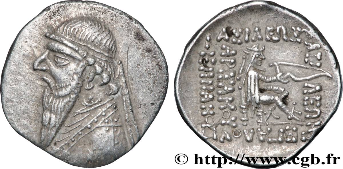 ROYAUME PARTHE - MITHRIDATE II Drachme SUP