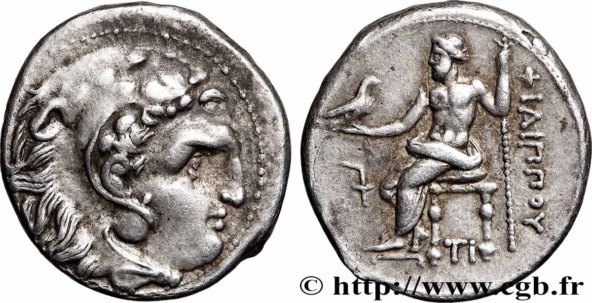 MACÉDOINE - ROYAUME DE MACÉDOINE - PHILIPPE III ARRHIDÉE Drachme SUP