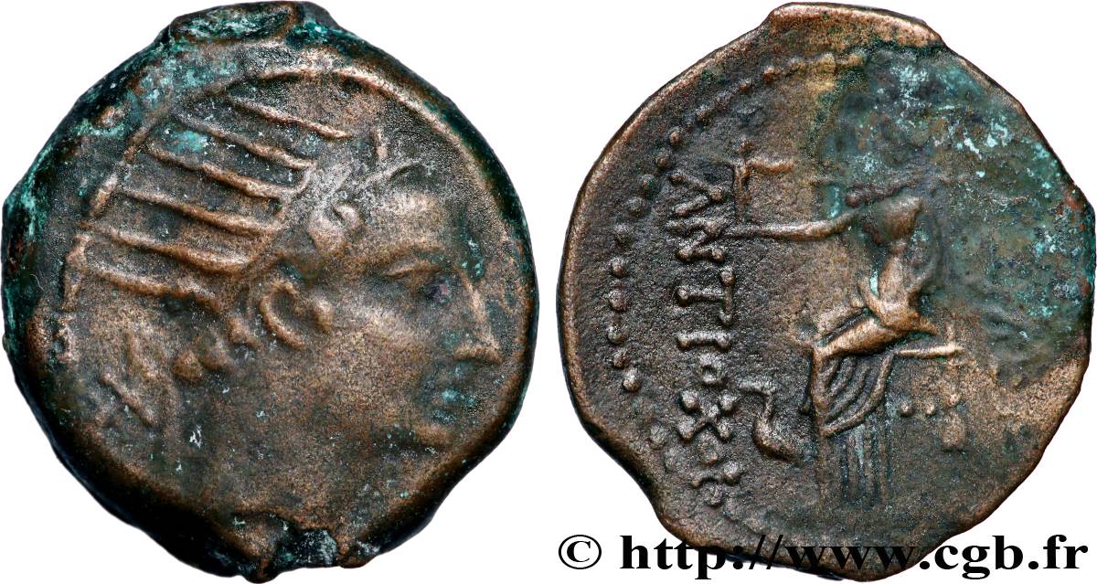 SYRIEN - SELEUKIDISCHES KÖNIGREICH - ANTIOCHOS IV EPIPHANES Dichalque fSS