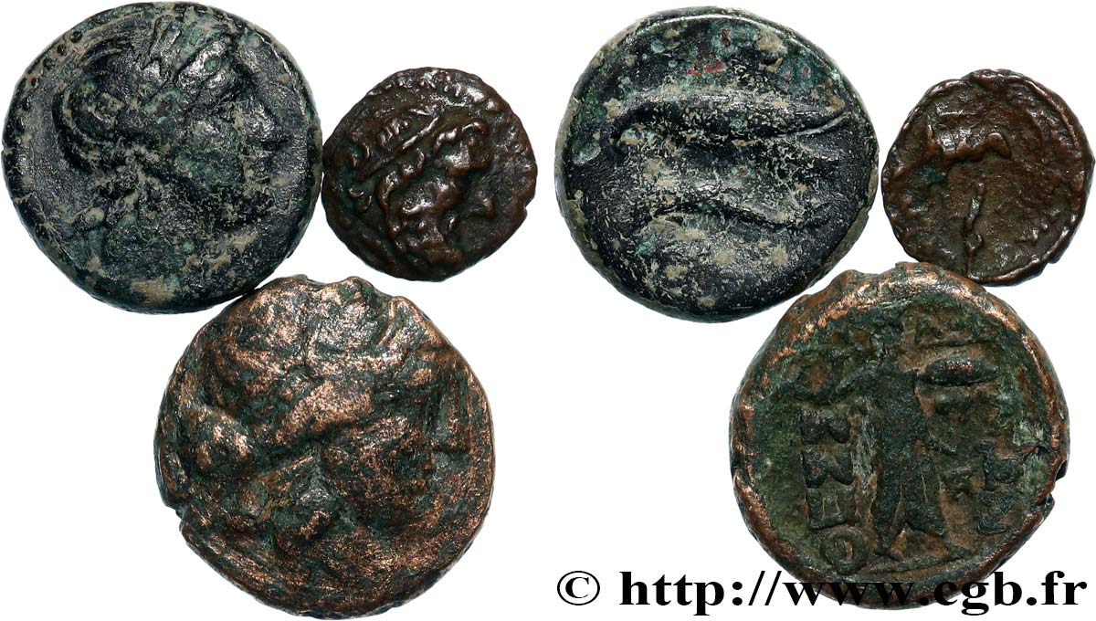 LOTS Lot de trois monnaies lot