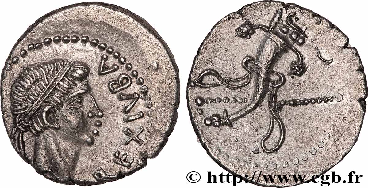 MAURETANIA - MAURETANIAN KINGDOM - JUBA II Denier MS/AU