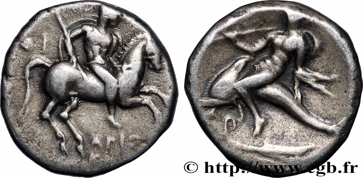 KALABRIEN - TARENT Nomos ou didrachme SS