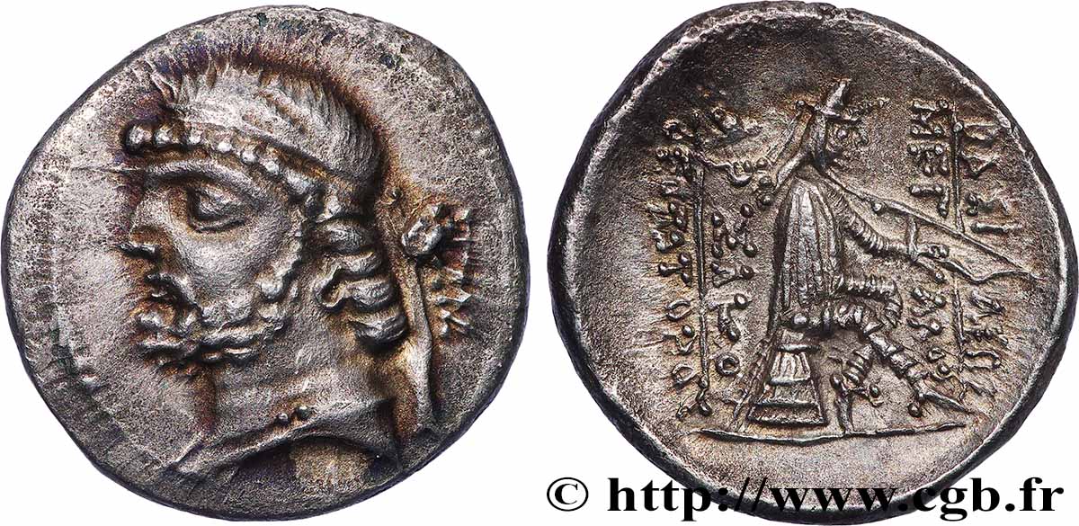 PARTIA - REGNO DI PARTIA - PHRAATES II Drachme MS
