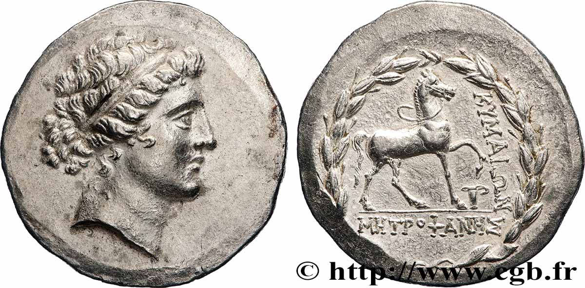 AIOLIS - CYME Tétradrachme stéphanophore MS