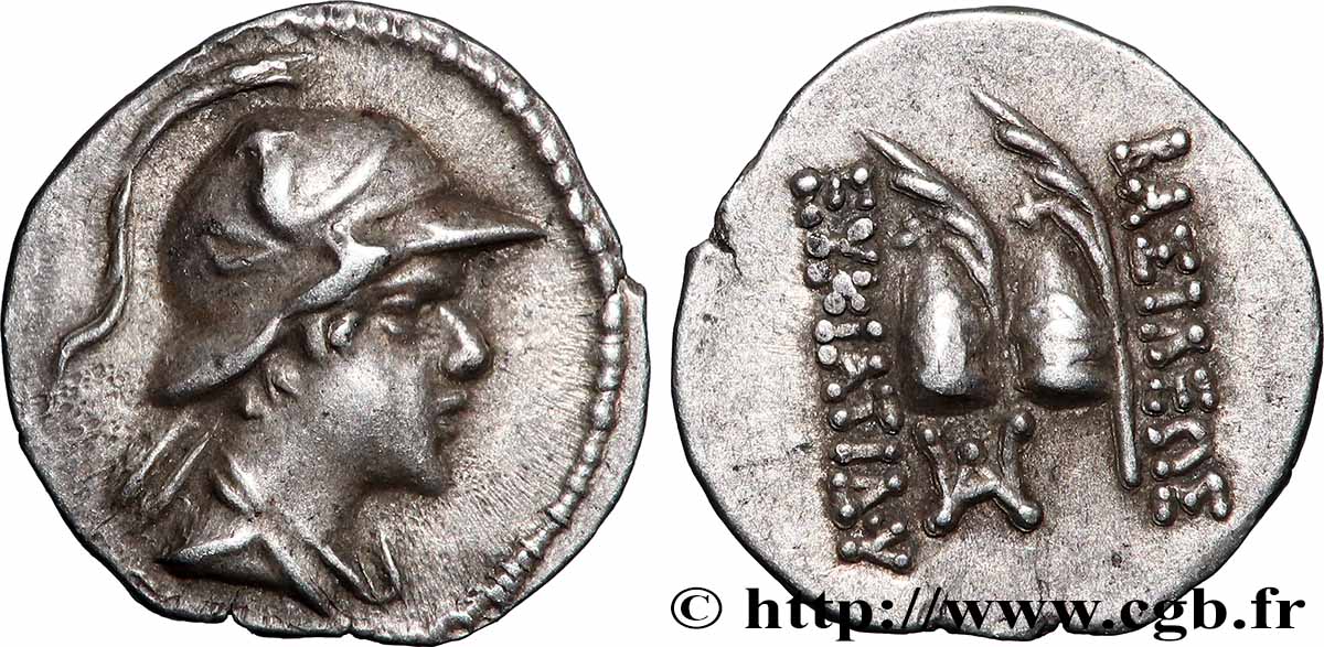 BAKTRIEN - KÖNIGREICH BAKTRIEN - EUKRATIDES I Obole fST