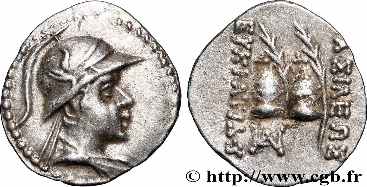 BACTRIA - BACTRIAN KINGDOM - EUCRATIDES I Obole MS