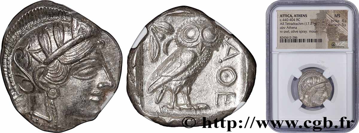 ATTIKA - ATHEN Tétradrachme fST