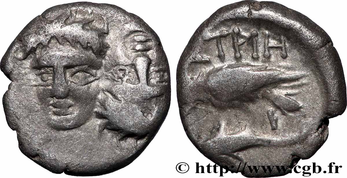 THRACE - ISTROS Trihemiobole XF