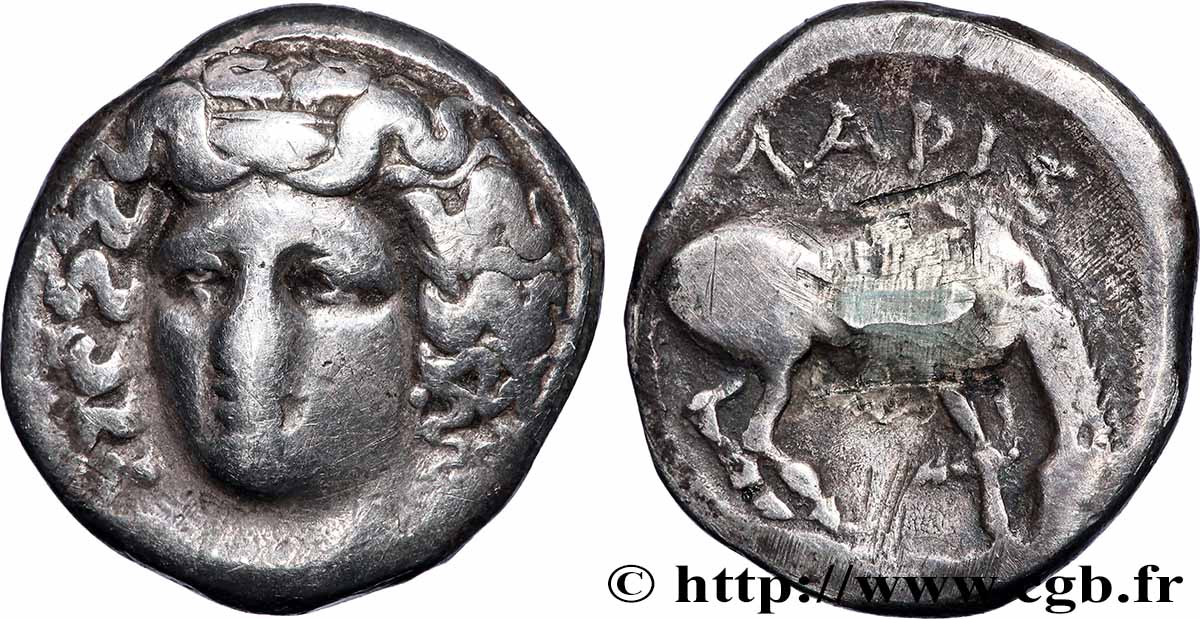 THESSALY - LARISSA Drachme VF