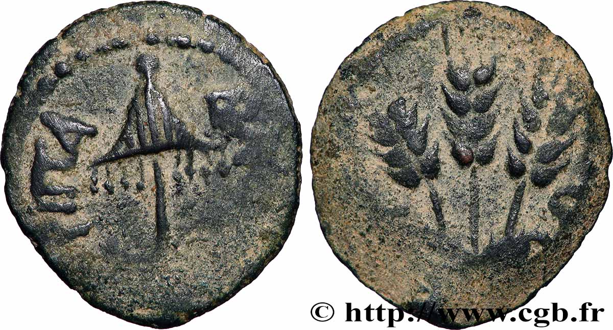 GIUDAE - REGNO DE HERODIUS - AGRIPPA IAgriip Prutah BB