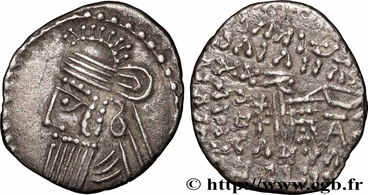 PARTHIE - ROYAUME PARTHE - VOLOGÈSE IV Drachme TTB+