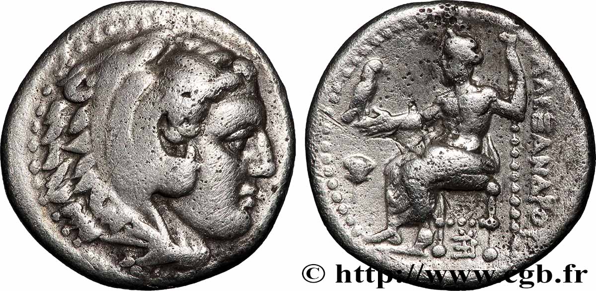 MACÉDOINE - ROYAUME DE MACÉDOINE - ALEXANDRE III LE GRAND Drachme TTB+/TTB