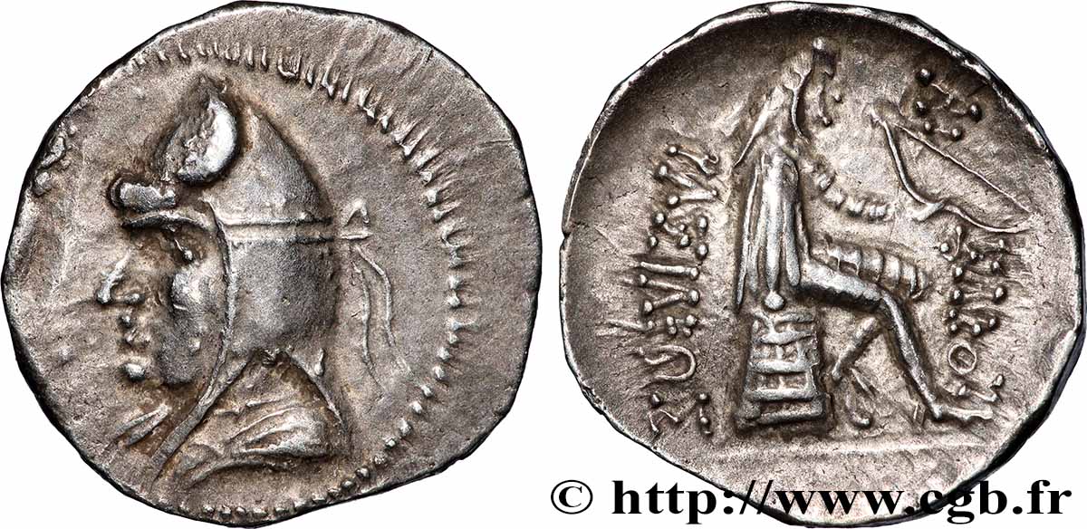 PARTHIA - PARTHIAN KINGDOM - MITHRIDATES I Drachme AU