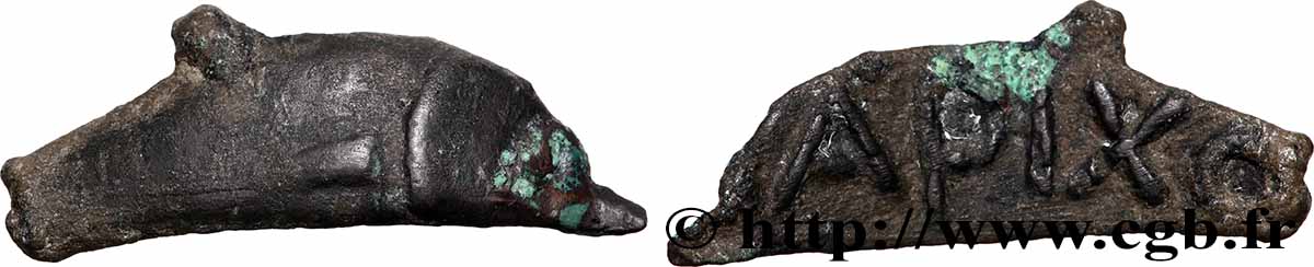 SARMATIEN - OLBIA Dauphin épigraphe fSS