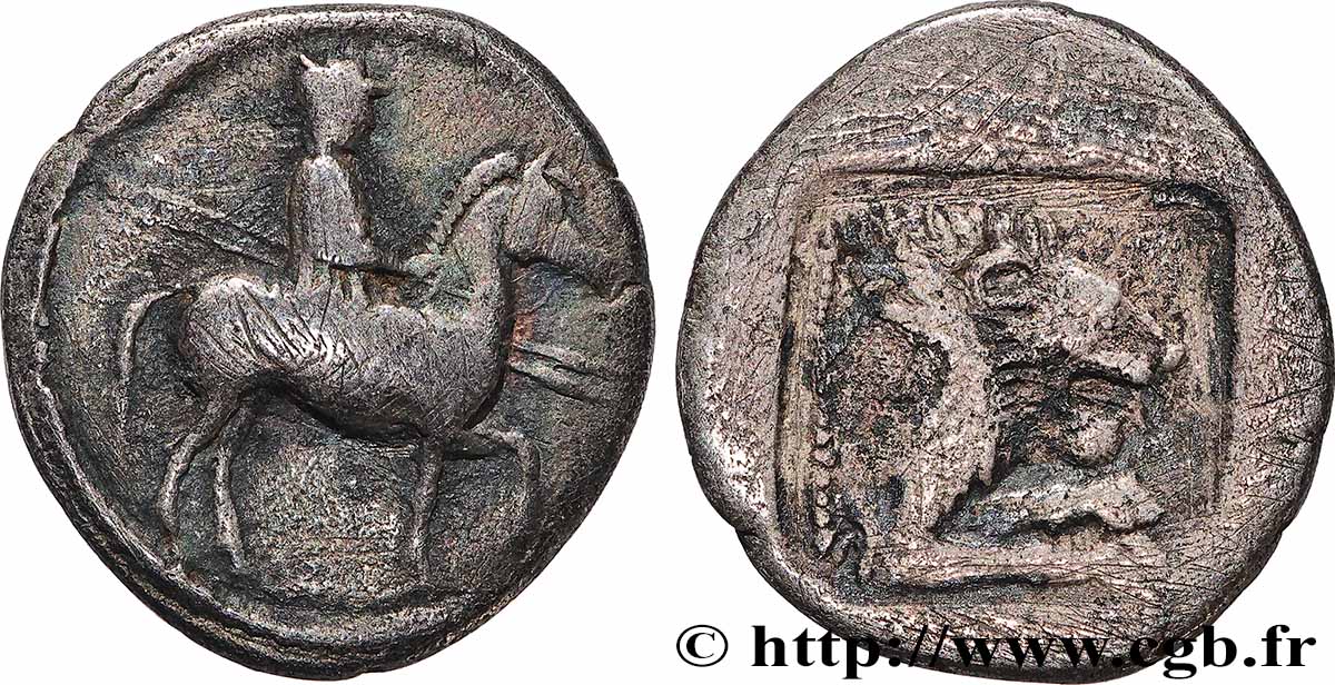 MACEDONIA - MACEDONIAN KINGDOM - PERDICCAS II Tetrobole, étalon lourd XF