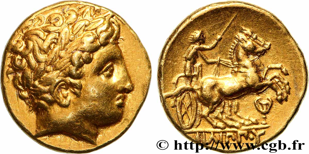 MACEDONIA - REGNO DI MACEDONIA - FILIPPO II Statère d or MS/SPL