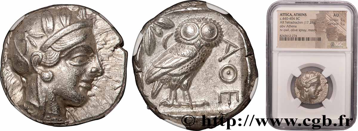 ATTIQUE - ATHÈNES Tétradrachme SUP/SPL