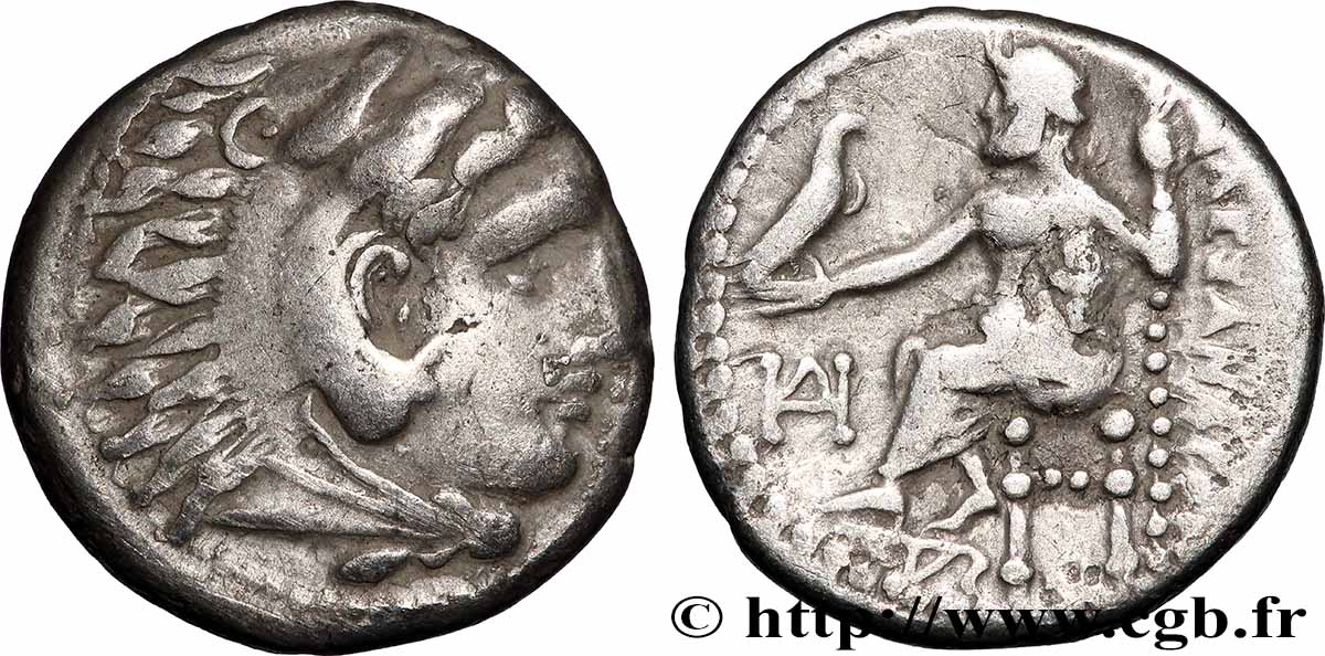MACÉDOINE - ROYAUME DE MACÉDOINE - ALEXANDRE III LE GRAND Drachme TTB