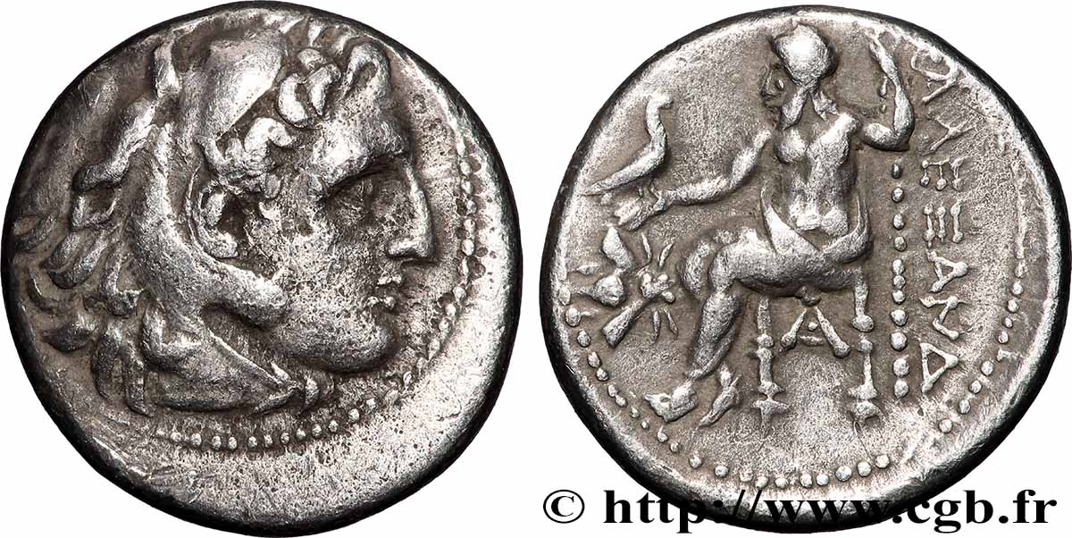 MACÉDOINE - ROYAUME DE MACÉDOINE - PHILIPPE III ARRHIDÉE Drachme TTB+