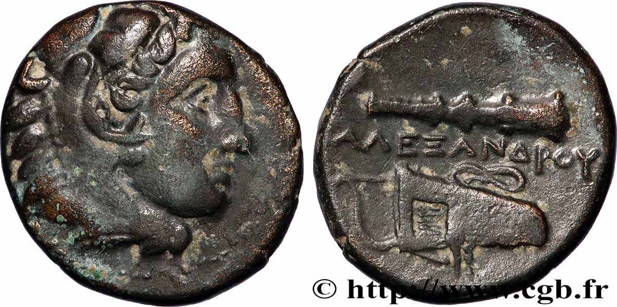 MACÉDOINE - ROYAUME DE MACÉDOINE - ALEXANDRE III LE GRAND Quart d’unité TTB