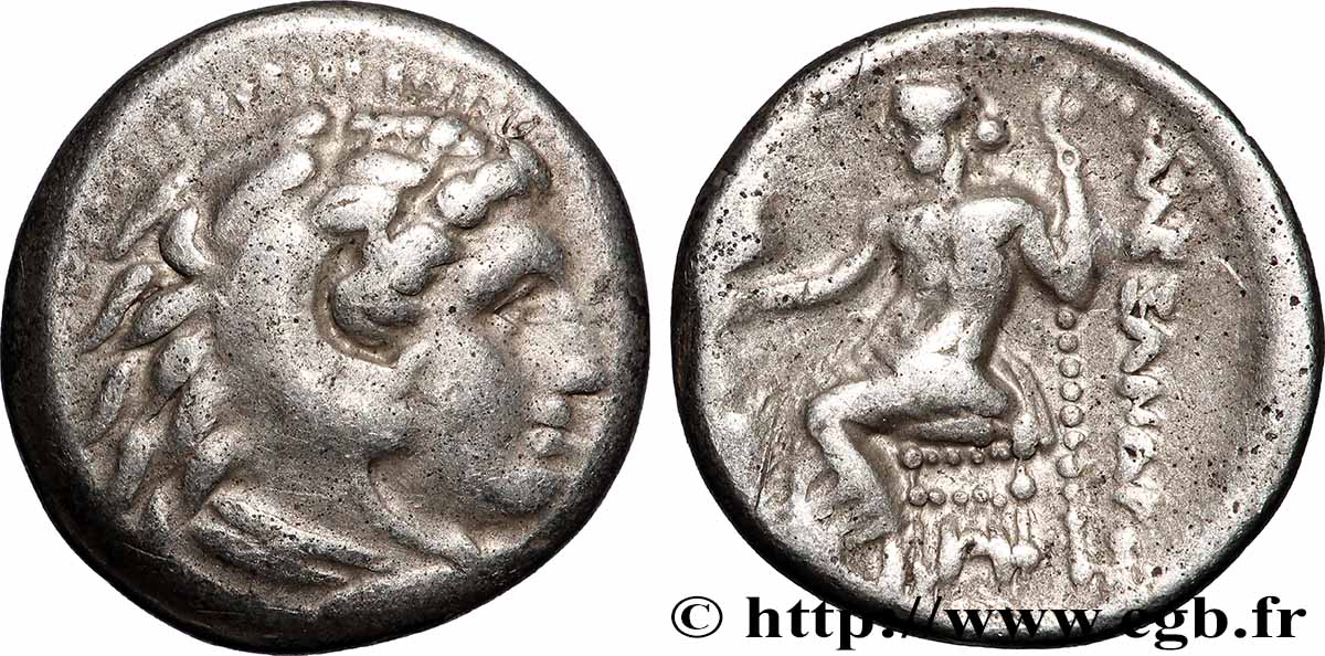 MACÉDOINE - ROYAUME DE MACÉDOINE - ALEXANDRE III LE GRAND Drachme TTB