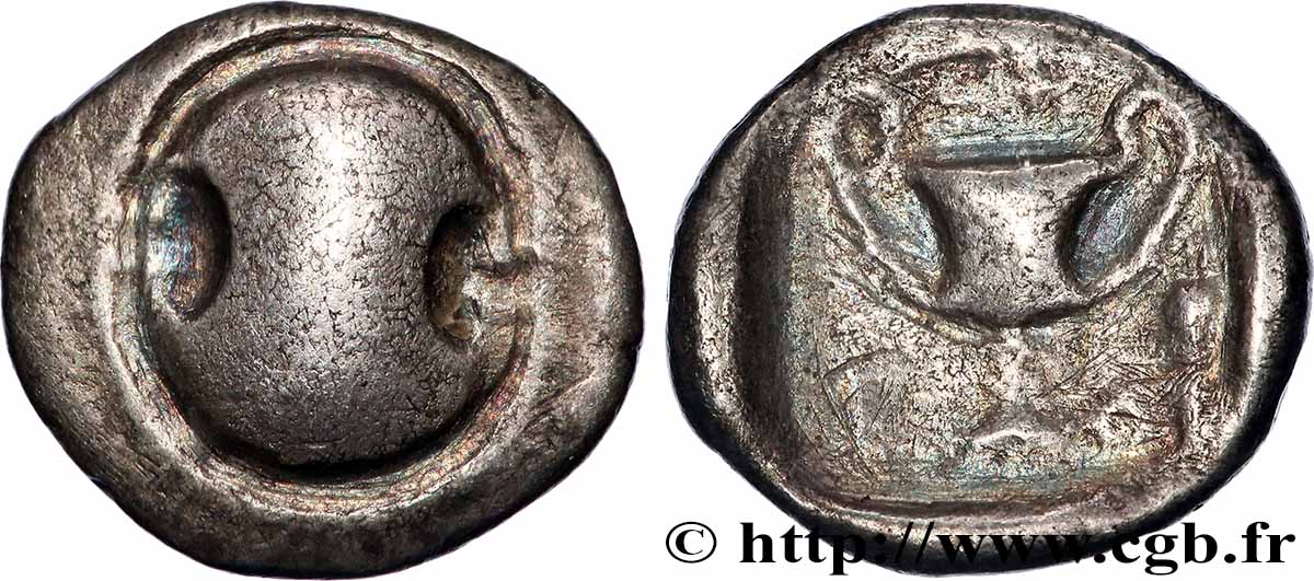BEOTIA - THEBES Hemidrachme ou quart de statère XF