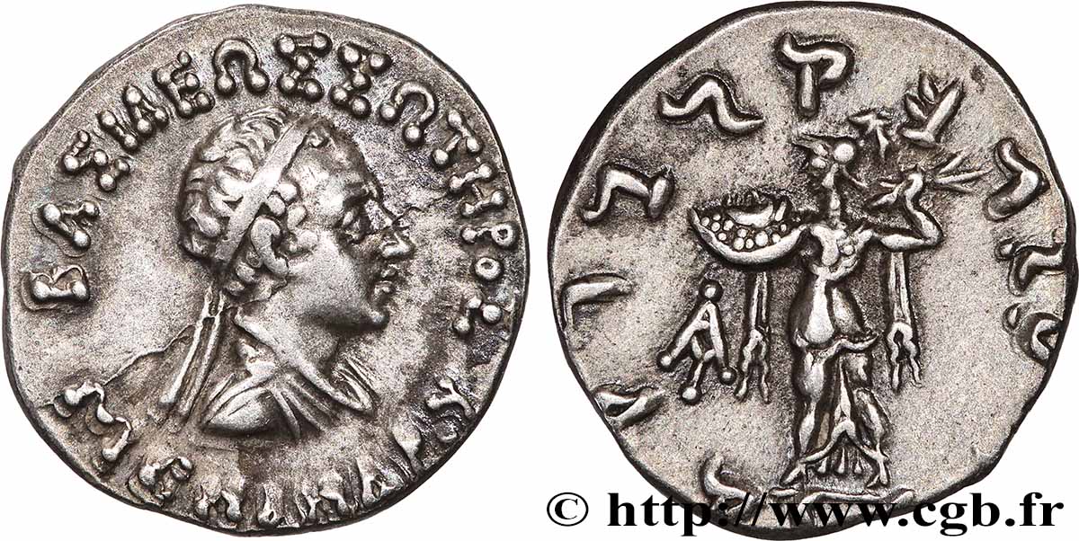 BACTRIA - BACTRIAN KINGDOM - MENANDER I SOTER Drachme AU