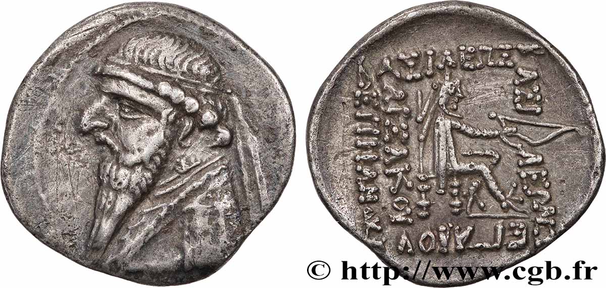 PARTHIA - PARTHIAN KINGDOM - MITHRADATES II Drachme AU