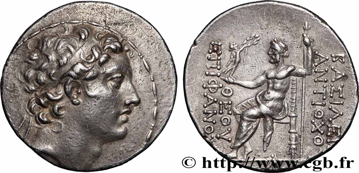 SYRIEN - SELEUKIDISCHES KÖNIGREICH - ANTIOCHOS IV EPIPHANES Tétradrachme VZ