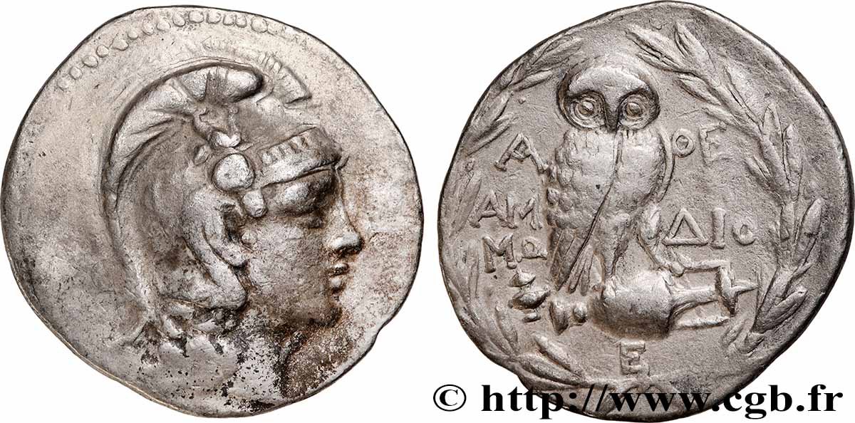 ATTICA - ATHENA Tétradrachme stéphanophore BB