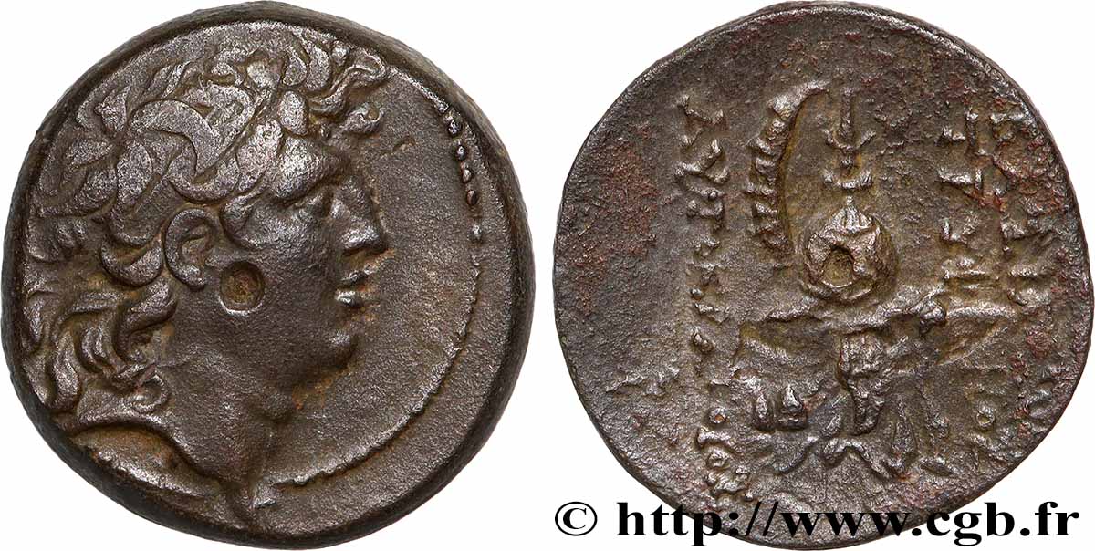 SYRIA - SELEUKID KINGDOM - TRYPHON Chalque XF/VF