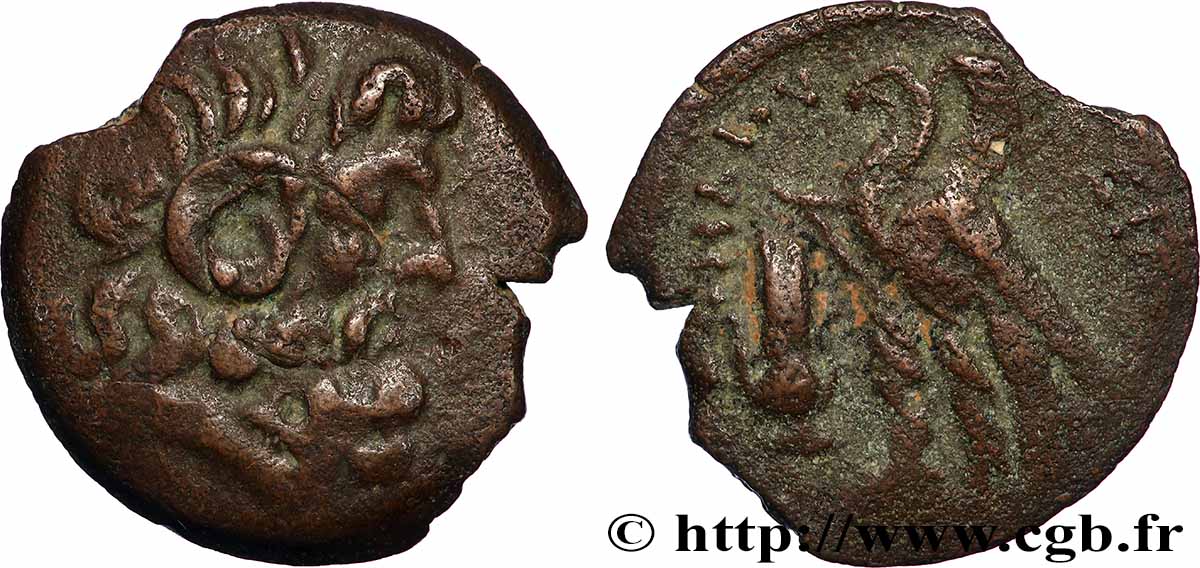 EGYPTUS - PTOLEMAIC KINGDOM - PTOLEMY IX or PTOLEMY X Chalque VF